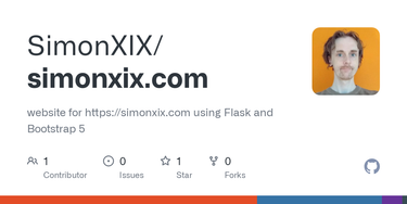 OpenGraph image for github.com/SimonXIX/simonxix.com