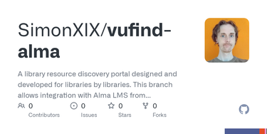OpenGraph image for github.com/SimonXIX/vufind-alma