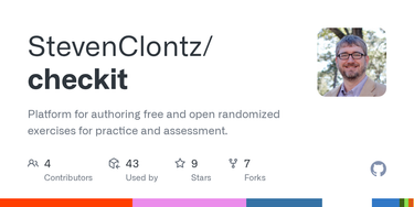 OpenGraph image for github.com/StevenClontz/checkit