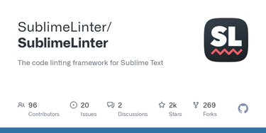 OpenGraph image for github.com/SublimeLinter/SublimeLinter