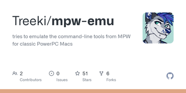 OpenGraph image for github.com/Treeki/mpw-emu