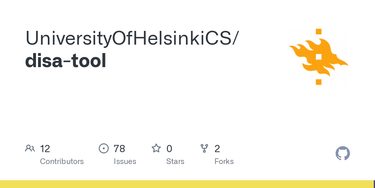 OpenGraph image for github.com/UniversityOfHelsinkiCS/disa-tool/