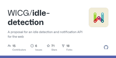OpenGraph image for github.com/WICG/idle-detection/issues