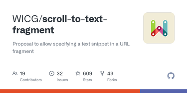 OpenGraph image for github.com/WICG/scroll-to-text-fragment/blob/main/EXTENSIONS.md#fragment-directive-syntax