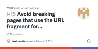 OpenGraph image for github.com/WICG/scroll-to-text-fragment/issues/15#issuecomment-534299296