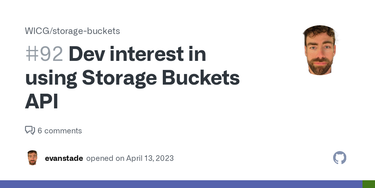 OpenGraph image for github.com/WICG/storage-buckets/issues/92
