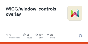 OpenGraph image for github.com/WICG/window-controls-overlay/issues
