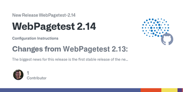 OpenGraph image for github.com/WPO-Foundation/webpagetest/releases/tag/WebPagetest-2.14