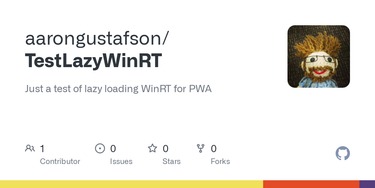 OpenGraph image for github.com/aarongustafson/TestLazyWinRT