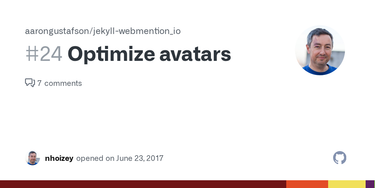 OpenGraph image for github.com/aarongustafson/jekyll-webmention_io/issues/24