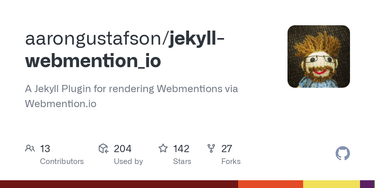 OpenGraph image for github.com/aarongustafson/jekyll-webmention_io