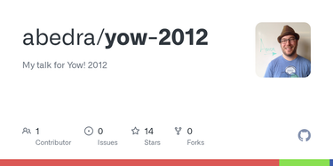 OpenGraph image for github.com/abedra/yow-2012