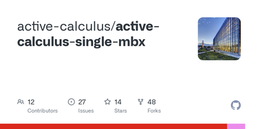 OpenGraph image for github.com/active-calculus/active-calculus-single-mbx/blob/main/source/bookinfo.xml