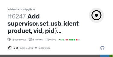 OpenGraph image for github.com/adafruit/circuitpython/pull/6247#issuecomment-1129965203