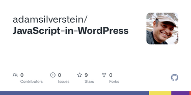 OpenGraph image for github.com/adamsilverstein/JavaScript-in-WordPress