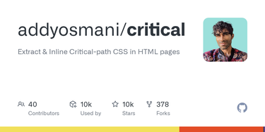 OpenGraph image for github.com/addyosmani/critical