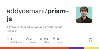 OpenGraph image for github.com/addyosmani/prism-js