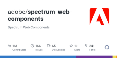 OpenGraph image for github.com/adobe/spectrum-web-components/