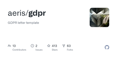 OpenGraph image for github.com/aeris/gdpr