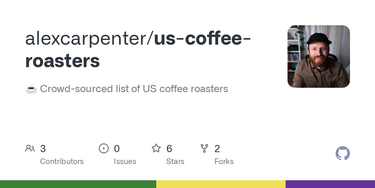 OpenGraph image for github.com/alexcarpenter/us-coffee-roasters