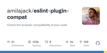 OpenGraph image for github.com/amilajack/eslint-plugin-compat