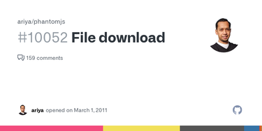 OpenGraph image for github.com/ariya/phantomjs/issues/10052
