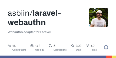 OpenGraph image for github.com/asbiin/laravel-webauthn