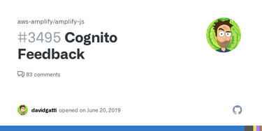 OpenGraph image for github.com/aws-amplify/amplify-js/issues/3495
