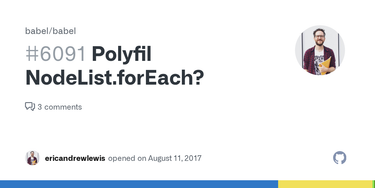 OpenGraph image for github.com/babel/babel/issues/6091