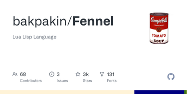 OpenGraph image for github.com/bakpakin/Fennel