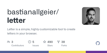 OpenGraph image for github.com/bastianallgeier/letter/