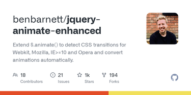 OpenGraph image for github.com/benbarnett/jQuery-Animate-Enhanced
