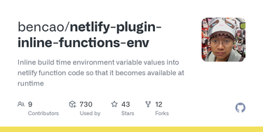OpenGraph image for github.com/bencao/netlify-plugin-inline-functions-env