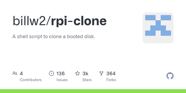 OpenGraph image for github.com/billw2/rpi-clone