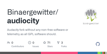 OpenGraph image for github.com/binaergewitter/audiocity