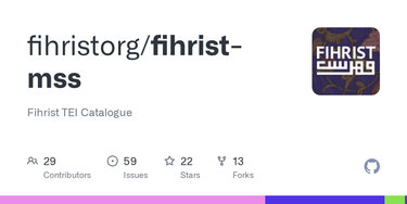 OpenGraph image for github.com/bodleian/fihrist-mss