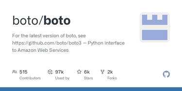 OpenGraph image for github.com/boto/boto