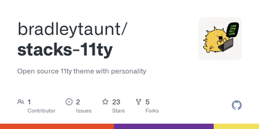 OpenGraph image for github.com/bradleytaunt/stacks-11ty