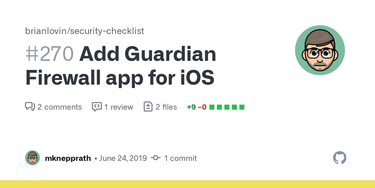 OpenGraph image for github.com/brianlovin/security-checklist/pull/270
