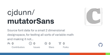 OpenGraph image for github.com/cjdunn/mutatorSans/tree/patch-1