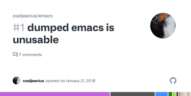 OpenGraph image for github.com/cooljeanius/emacs/issues/1