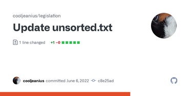 OpenGraph image for github.com/cooljeanius/legislation/commit/c8e25ad214e55c00e21899f39717b8e12ed970ea
