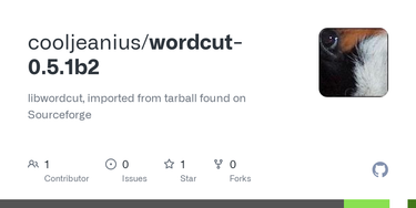 OpenGraph image for github.com/cooljeanius/wordcut-0.5.1b2