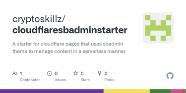OpenGraph image for github.com/cryptoskillz/cloudflaresbadminstarter