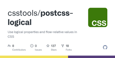 OpenGraph image for github.com/csstools/postcss-logical