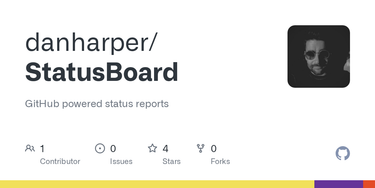 OpenGraph image for github.com/danharper/StatusBoard