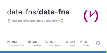 OpenGraph image for github.com/date-fns/date-fns