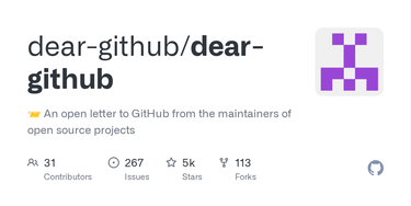 OpenGraph image for github.com/dear-github/dear-github