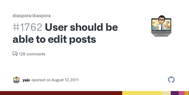 OpenGraph image for github.com/diaspora/diaspora/issues/1762