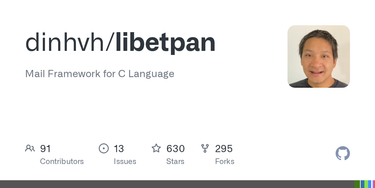 OpenGraph image for github.com/dinhviethoa/libetpan